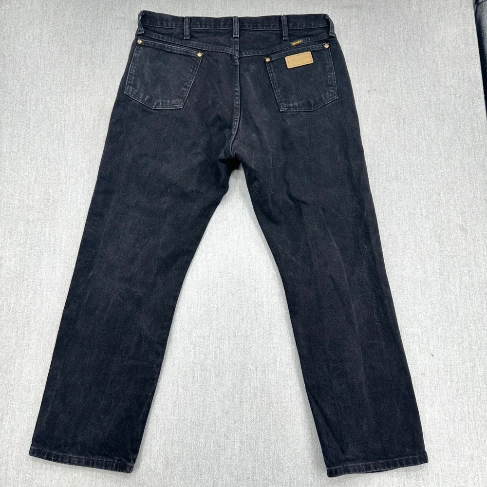 Wrangler Jeans Mens 38x30 Black 1013MWZWK Original Fit Cowboy Cut Straight Leg